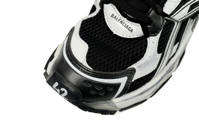Balenciaga Runner Black White - Image 8